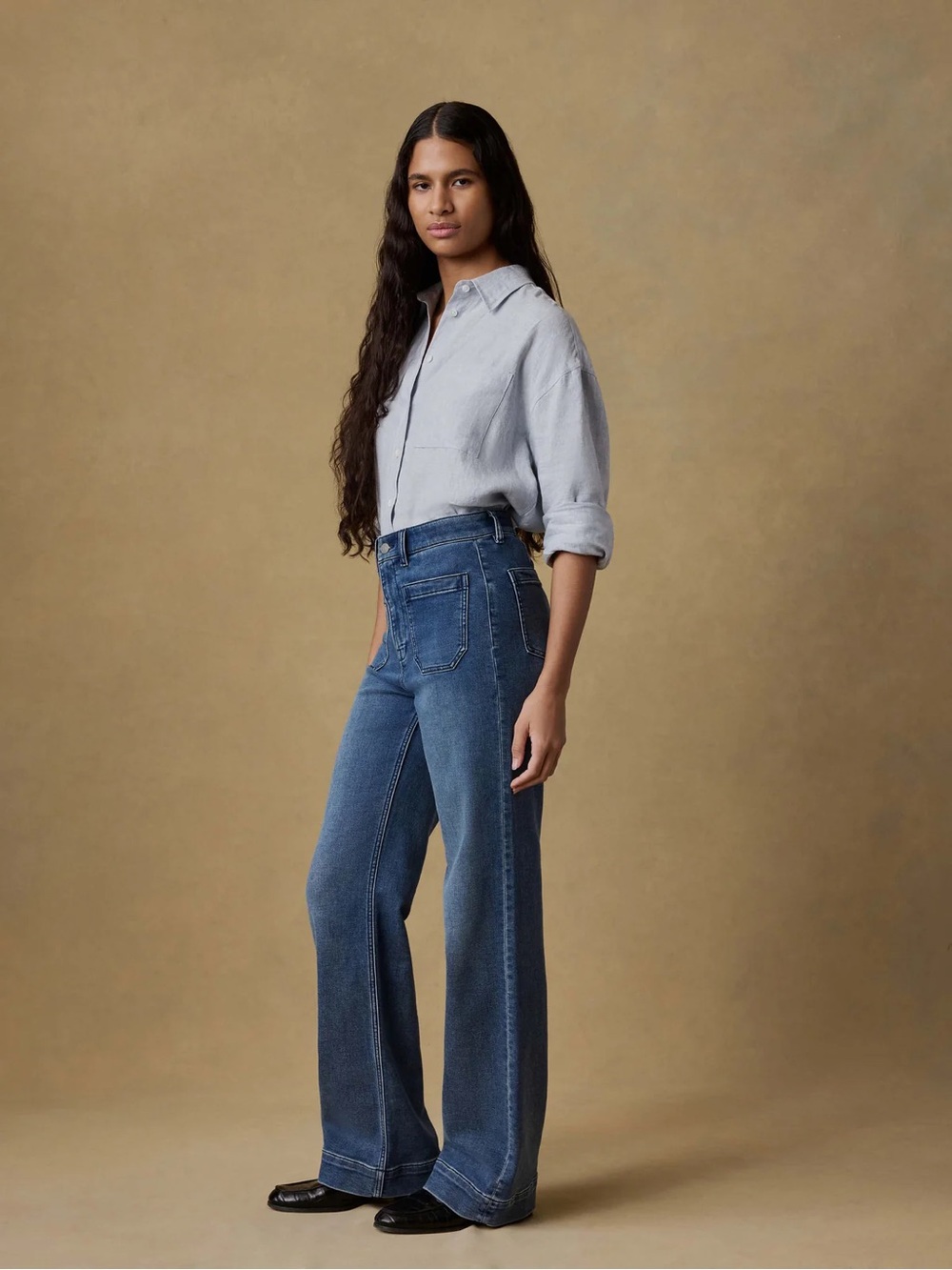 Faherty Stretch Terry Patch Pocket Pant - Riverton size 27 - Picture 2 of 11